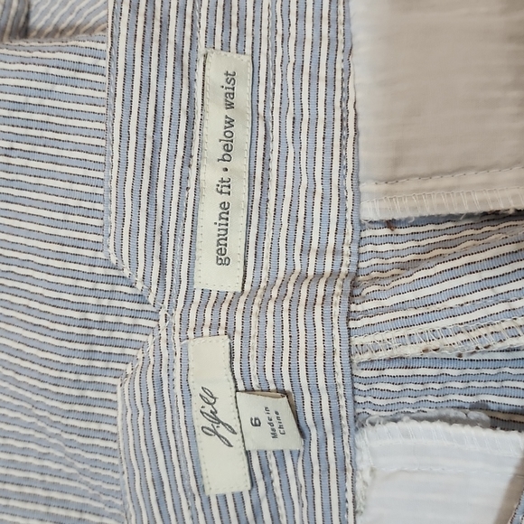 J. Jill seersucker genuine fit below waist pants - Picture 7 of 8